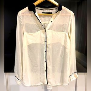 SOLD: Zara white button down shirt